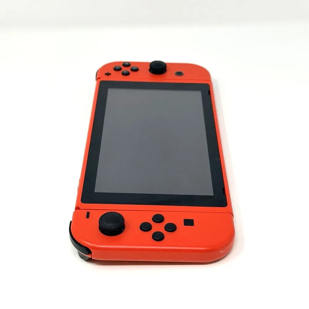 Nintendo Switch Mario Red Edition Console Red Joy Con Gaming System